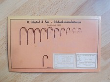 Carton publicitaire présentoir hameçons O. MUSTAD & SÖN - Oslo Norvège (n°4)