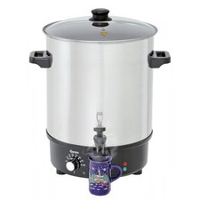 Marmite inox à vin chaud 30 Litres avec stérilisateur, 2000 W, 220 V - MONO
