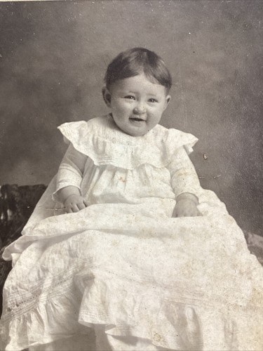 Happy baby antique photo vtg - happy,