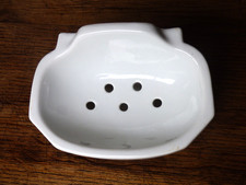 Porte Savon ou éponge ancien d'évier en porcelaine Bath Soap Hold vintage