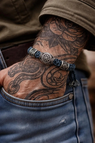 Bracelet viking boussole - viking,
