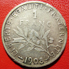 France. 1 Franc semeuse. 1908