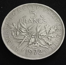 5 Francs 1972 France (Semeuse)
