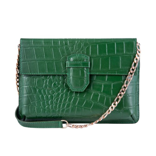 Sac main cuir vert - À, en
