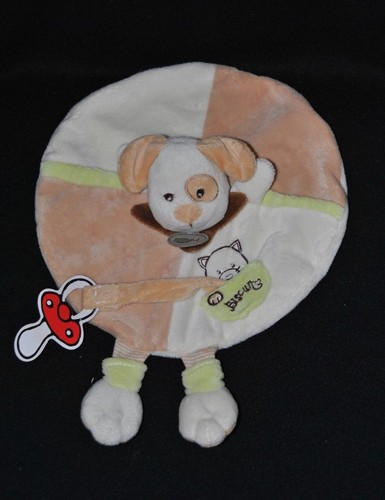 Peluche doudou chien plat - , baby