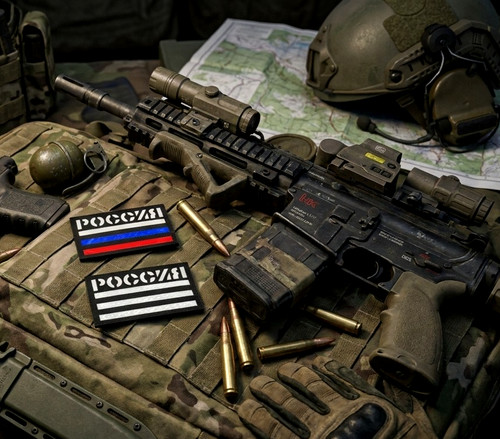 Drapeau russe un - russe,