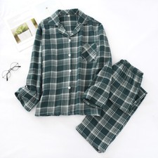 Hommes Carreaux Coton Pyjama