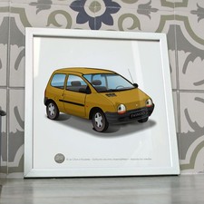 Poster Twingo jaune paille
