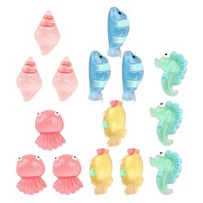  20 Pcs Mini Figurine Animaux Figurines D'animaux Marins Décoration D'aquarium