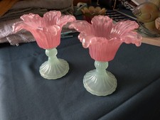 Lot deux vases corolle fleur