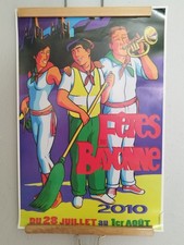 Rare ancienne affiche fête de