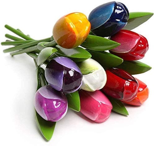 Bouquet tulipes bois - bouquet,