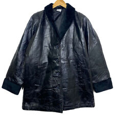 Veste En Cuir Noir Vintage 80’s