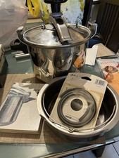 Ancienne cocotte minute SEB  6L  aluminium +  livret de recettes + Joint Neuf