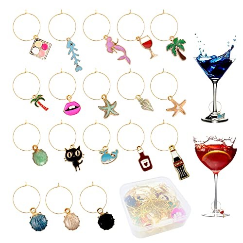 Breloques pour verre vin - breloques, à