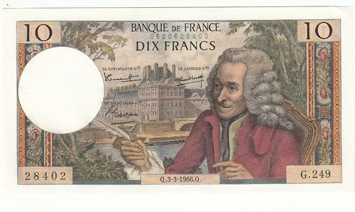 Francs voltaire - (fr1), 10
