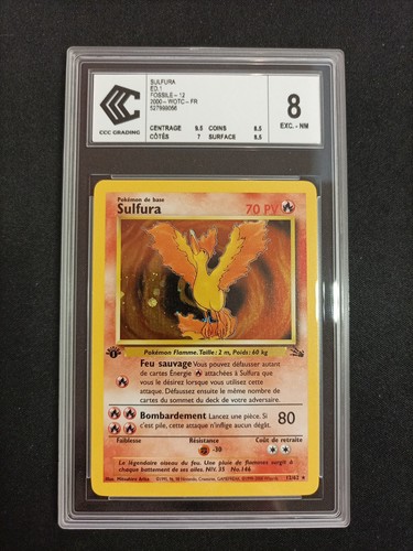 Carte pokémon sulfura 62 - carte, 12/62