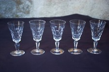 5 Verres à Vin blanc en cristal de BACCARAT modèle BELLE DE FRANCE - H 12,9cm