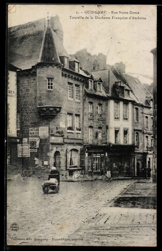 Cpa guingamp rue notre dame - guingamp,,