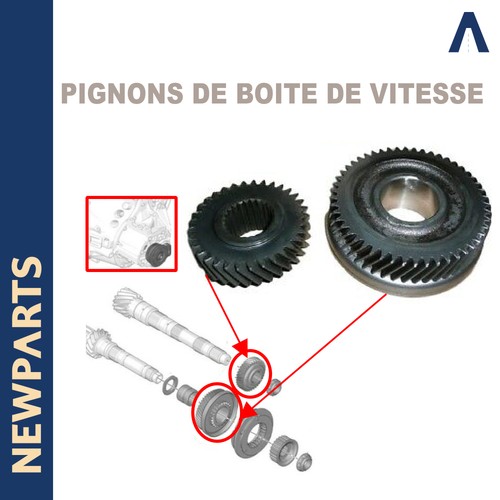 Pignon descente 5eme boite - boite, de