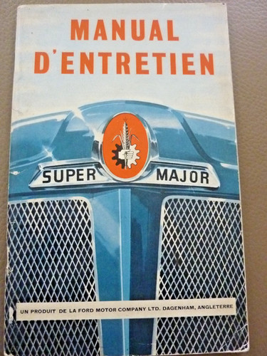 Ancien manuel entretien - manuel, d'entretien