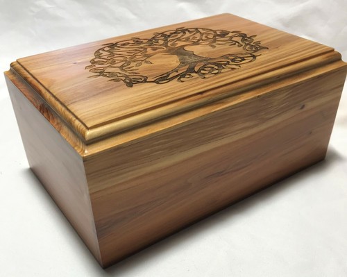 Large wood pet cremation - wood,