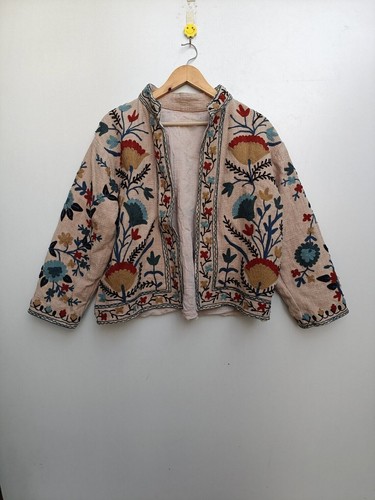 Veste suzani florale beige - veste,