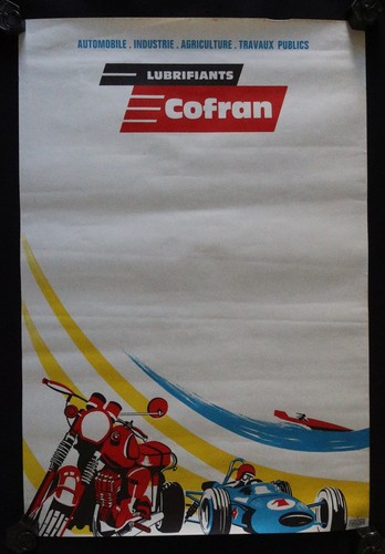 Affiche lubrifiants cofran - affiche,