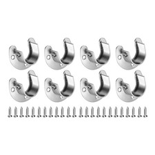 8Pcs pour supports de tringle