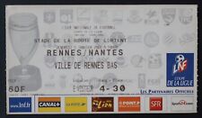 Ticket match RENNES FC NANTES