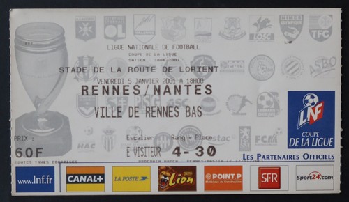 Ticket match rennes nantes - ticket,
