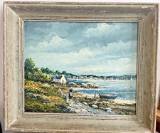 Belle Marine Huile sur Toile Signée R. Mogisse (1933) Dans le golfe du Morbihan