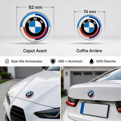 Bmw insigne capot 82mm - capot,