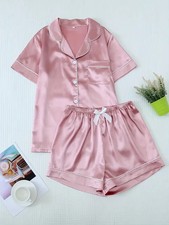 Pyjama femme à manches courtes  - Shorty de nuit et vêtements décontractés