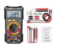 Multimètre Numérique Ampèremètre Voltmètre Rétroéclairé LCD Testeur Electrique