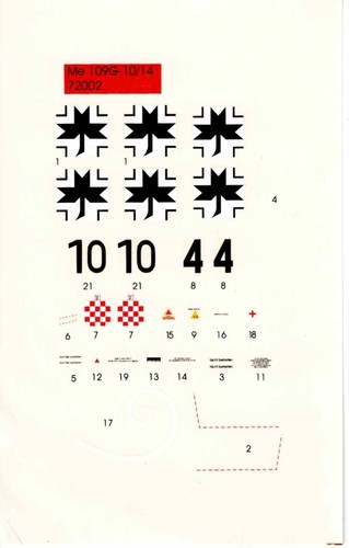 Decals 72 messerschmitt - decals,