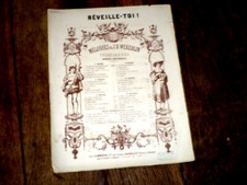 réveille toi ! partition chant piano 1865 Wekerlin