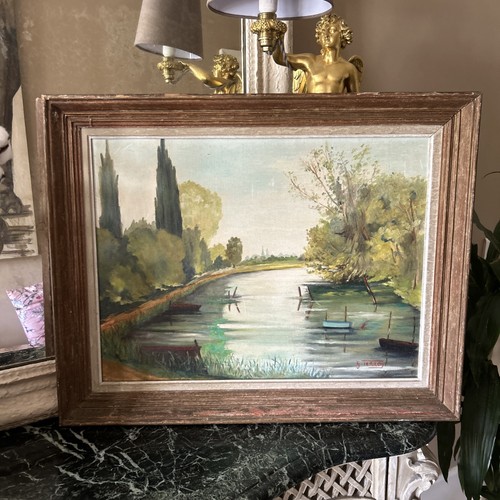 Tableau huile sur toile - tableau,