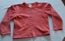 Agnès vintage années 90 b. Cardigan snap rose corail fabriqué en France UK taille 12