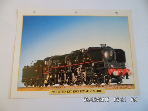 Carte fiche train mountain - fiche,