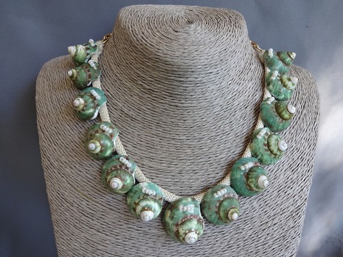 Ancien collier coquillage - ancien,