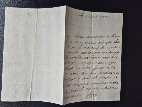 Lettre manuscrite 1703 - manuscrite,