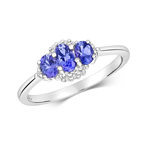 Bague femme trilogie blanc - femme, or