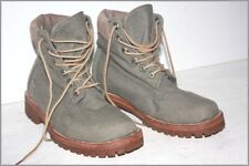 TIMBERLAND Boots Toile Kaki Doublées Cuir T 35 TBE