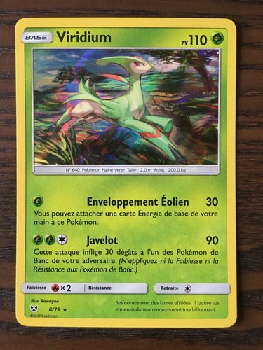 Carte pokémon holo - carte, viridium