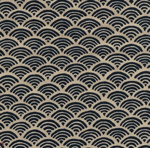Tissu japonais vagues - tissu,
