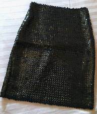 JUPE VINTAGE MADE IN FRANCE MINI JUPE  ANNÉES 80 MARQUE KALÉÏDO SEQUINS 38/40