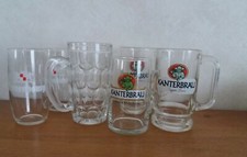 Lot chopes et verres à bière Kronenbourg Kanterbrau