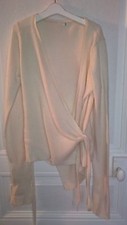 TRES JOLI PULL ECRU COEUR CROISE T 36/38 IDEE CADEAU ! 