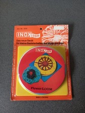 VINTAGE PETIT METIER A TISSER LA LAINE ET FIBRE INOX LOOM FLOWER LOOM NEUF 